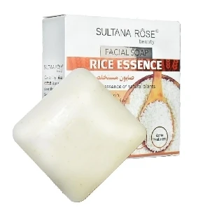 JABON EN BARRA DE ARROZ SULTANA ROSE CAJA BLANCA