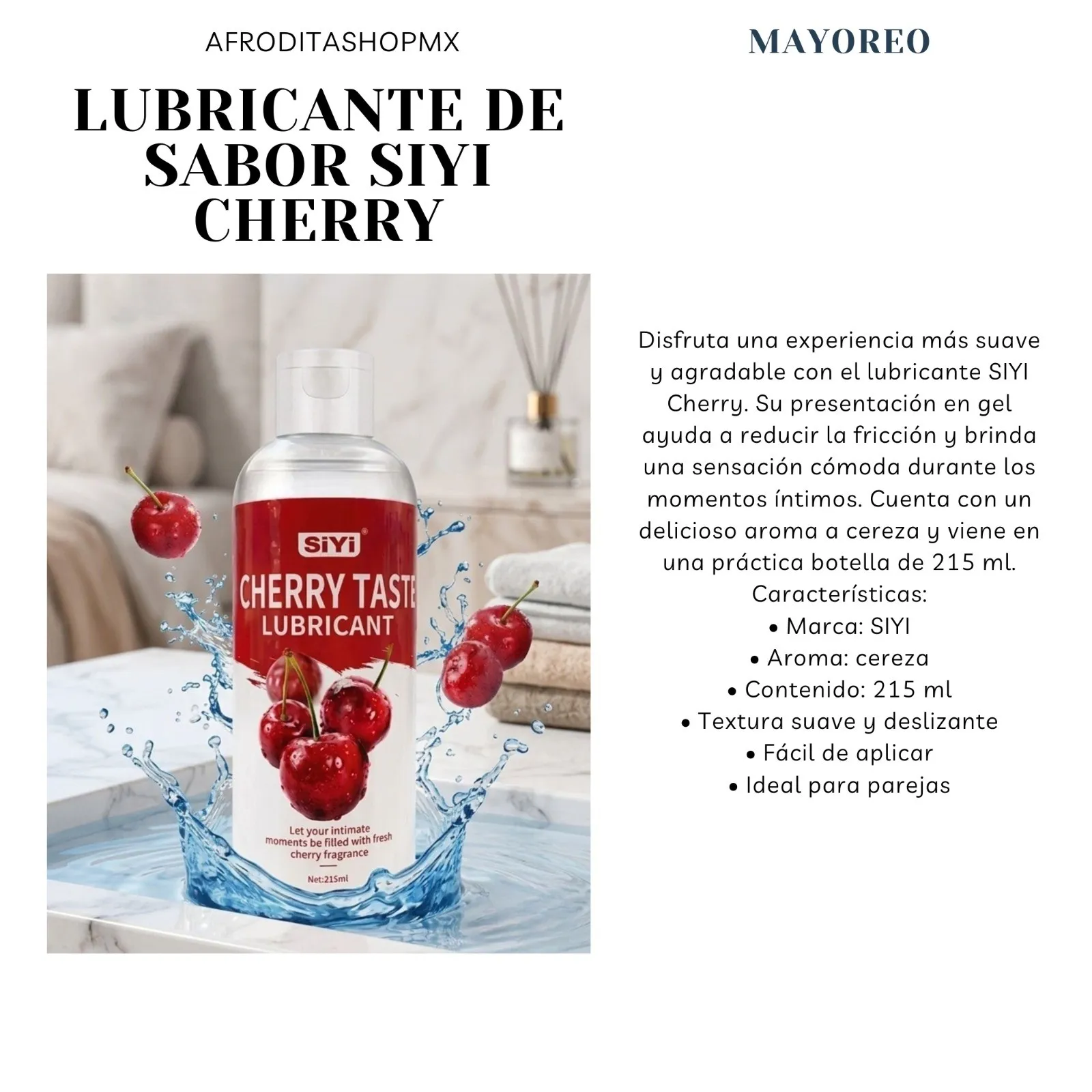 LUBRICANTE SABOR CEREZA