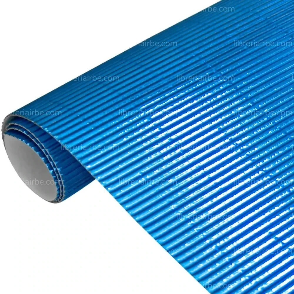 Corrugado azul cielo pliego metalico 