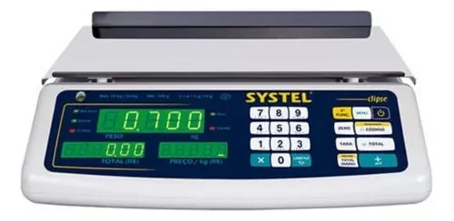 Balanza Systel Clipse C/Batería 31kg Digital / Comercial 3