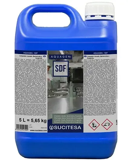 Aquagen SDF Limpiador Clorado Bactericida y Fungicida 5 Litros