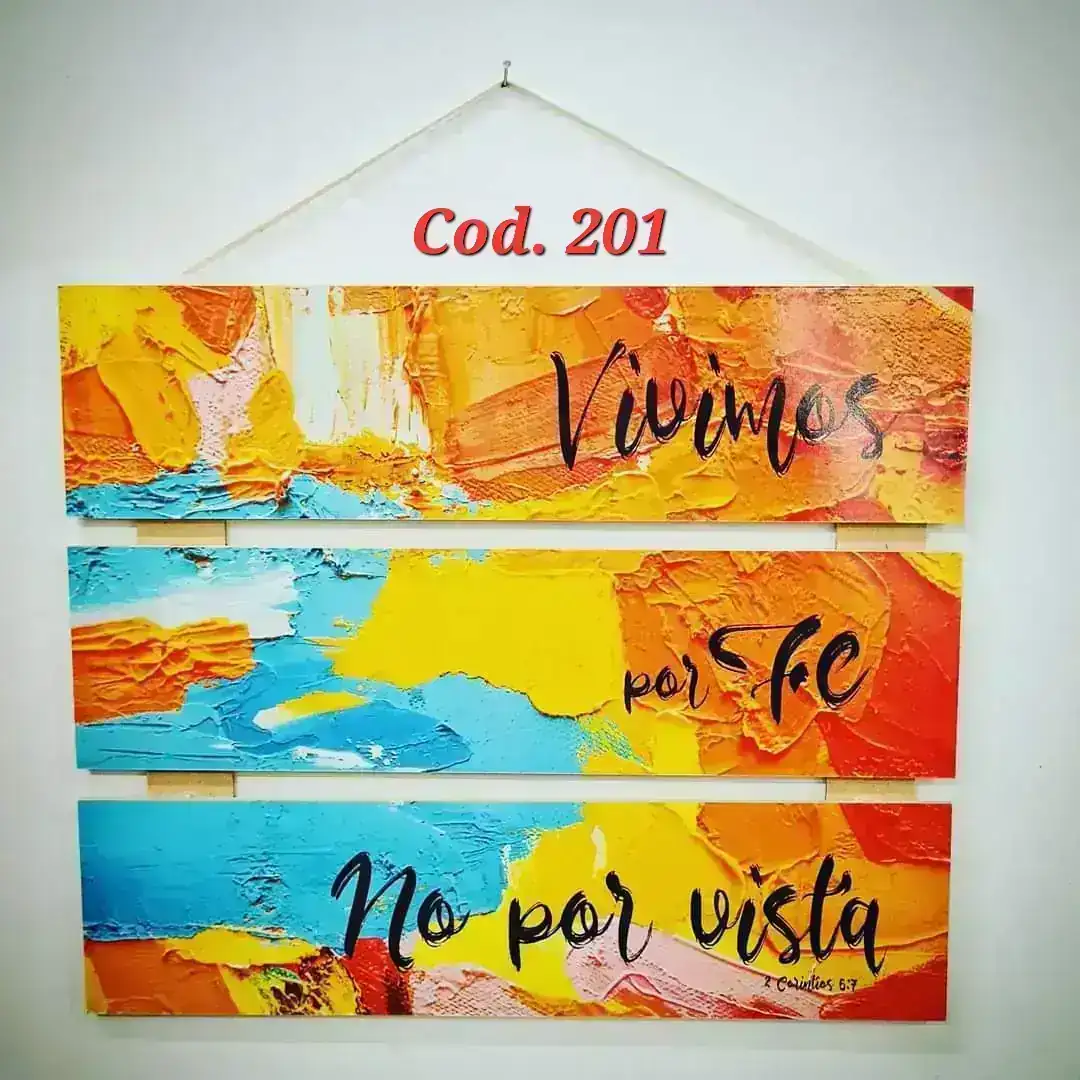Cuadro chico x 3. Cód. 201
