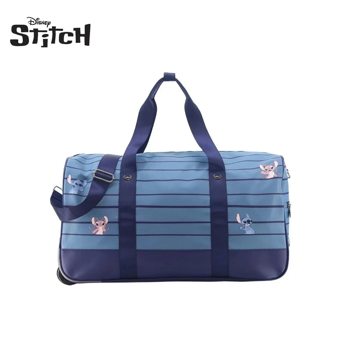 BOLSO DISNEY STITCH CELESTE y negro 2
