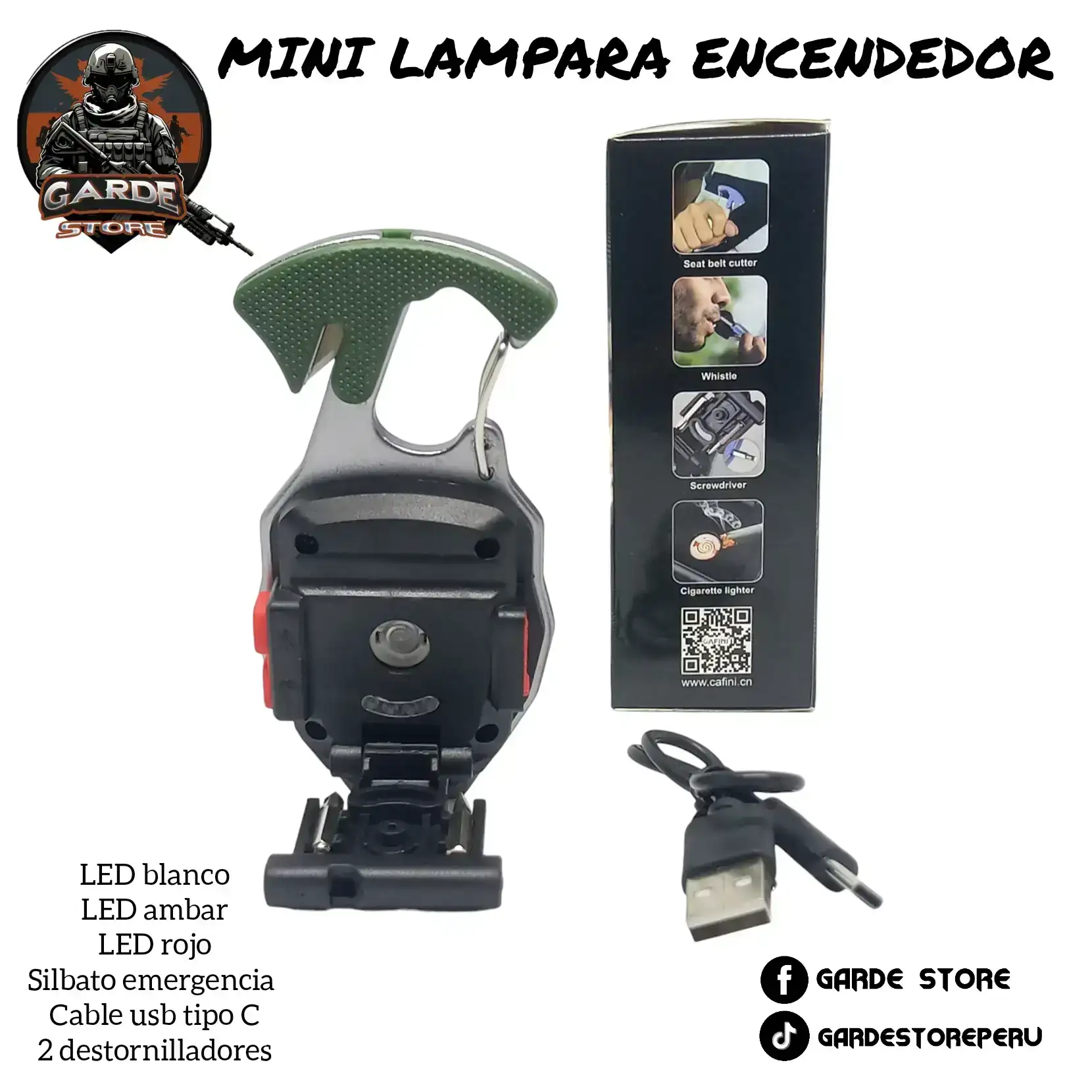 Encendedor mini Lampara multifunción.  2