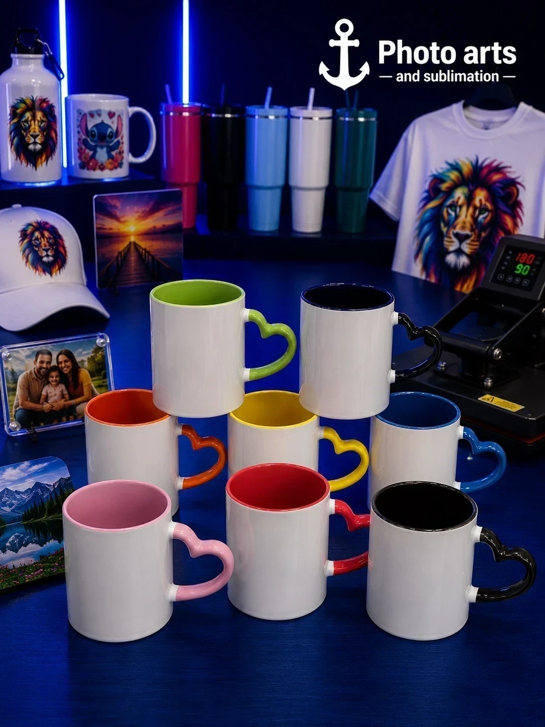Mug Oreja Corazon Fondo Color 11 Onz