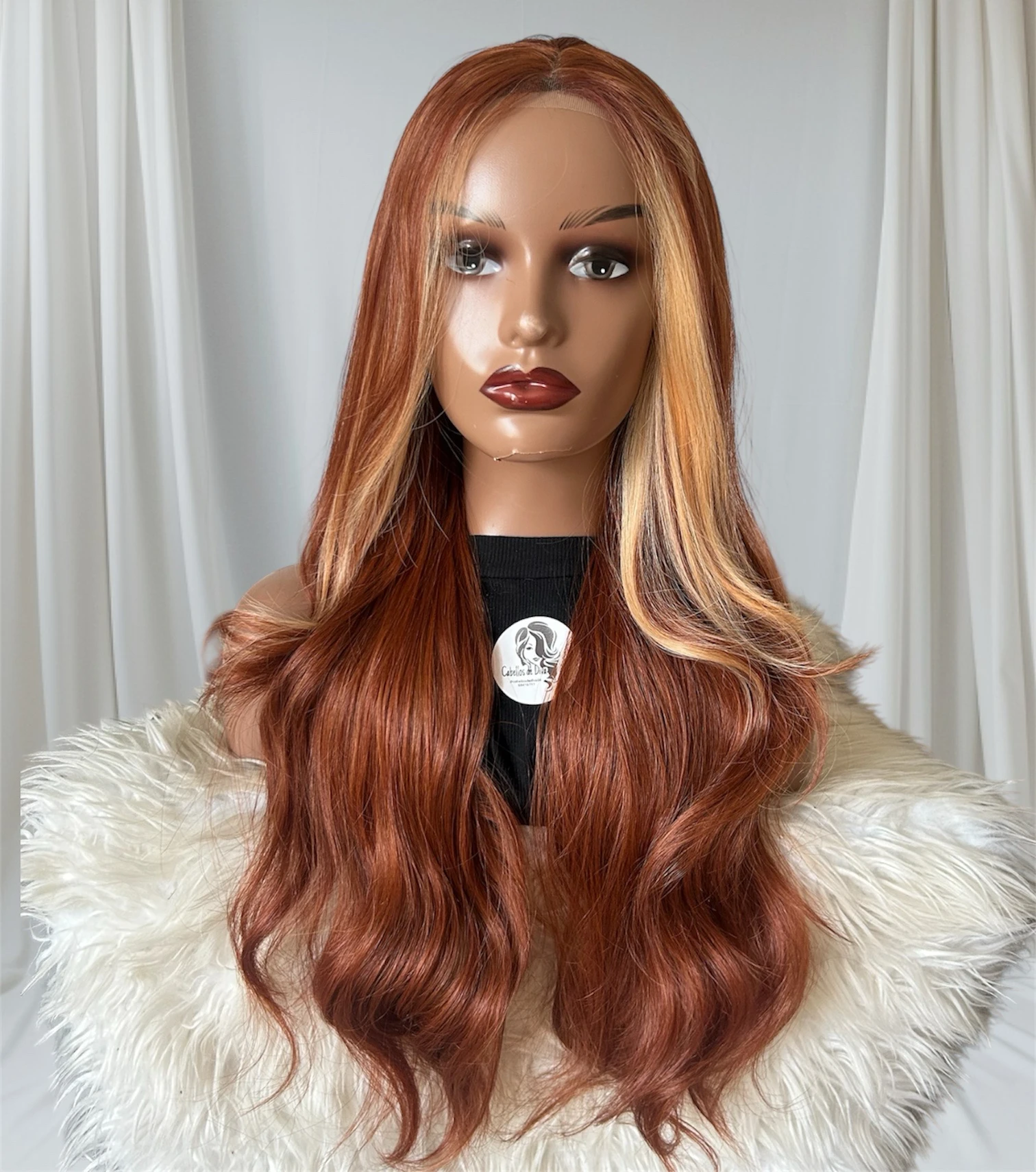 Peluca semi Natural 26 pulgadas frontal lace 13x1 3