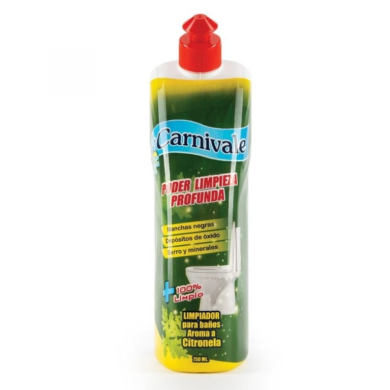 LIMPIADOR PARA BAÑOS CITRONELA CARNIVALE 750ML