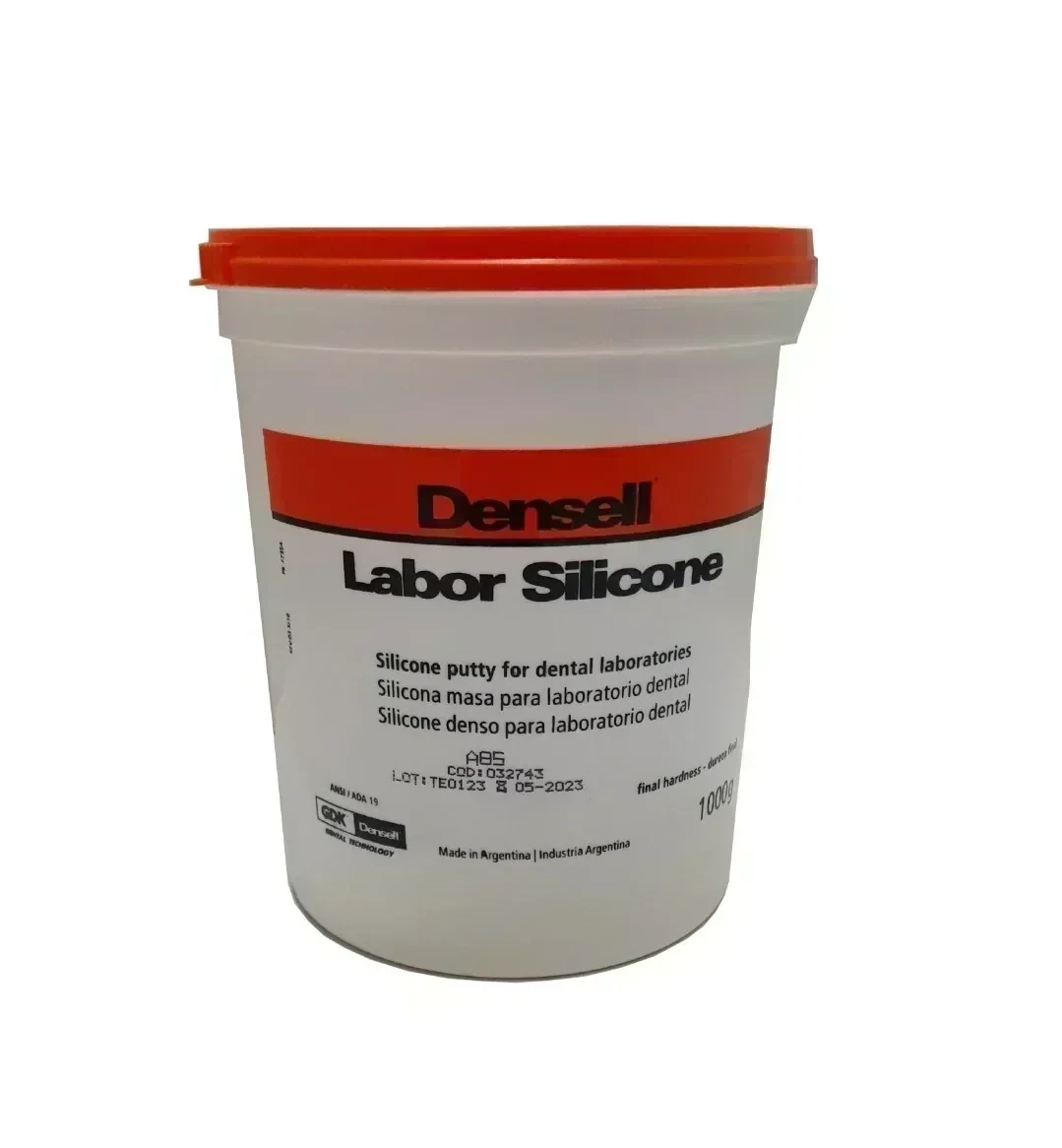 SILICONA PARA LABORATORIO RIGIDA 1 KG - DENSELL