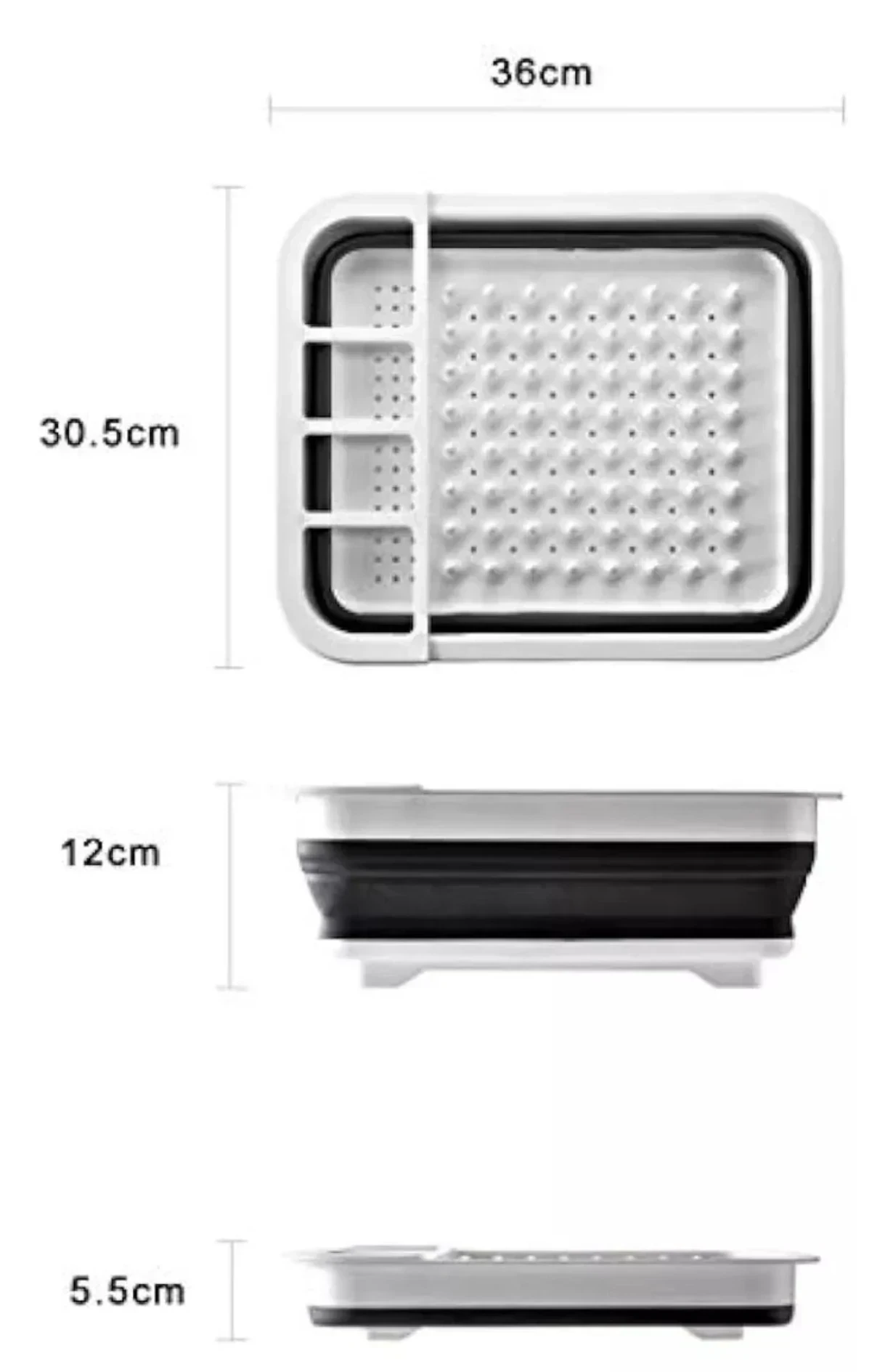 ESCURRIDOR DE PLATOS PLEGABLE CRYSTAL ROCK 3