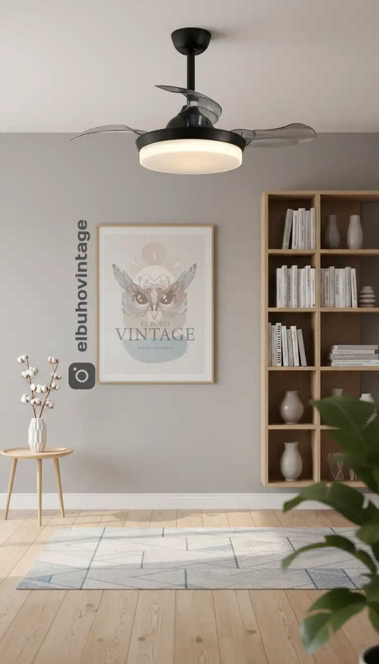 Lámpara Ventilador Decorativa Opalux 4