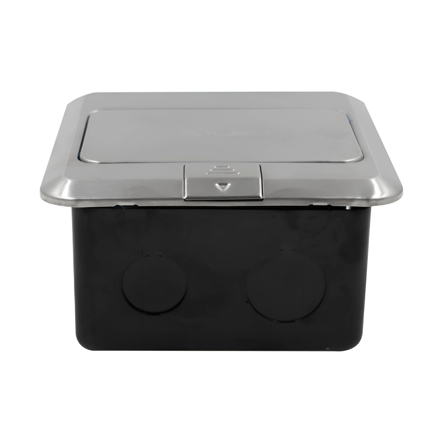 TOMACORRIENTE PISO DOBLE + 2 USB A+C PLATEADO 3