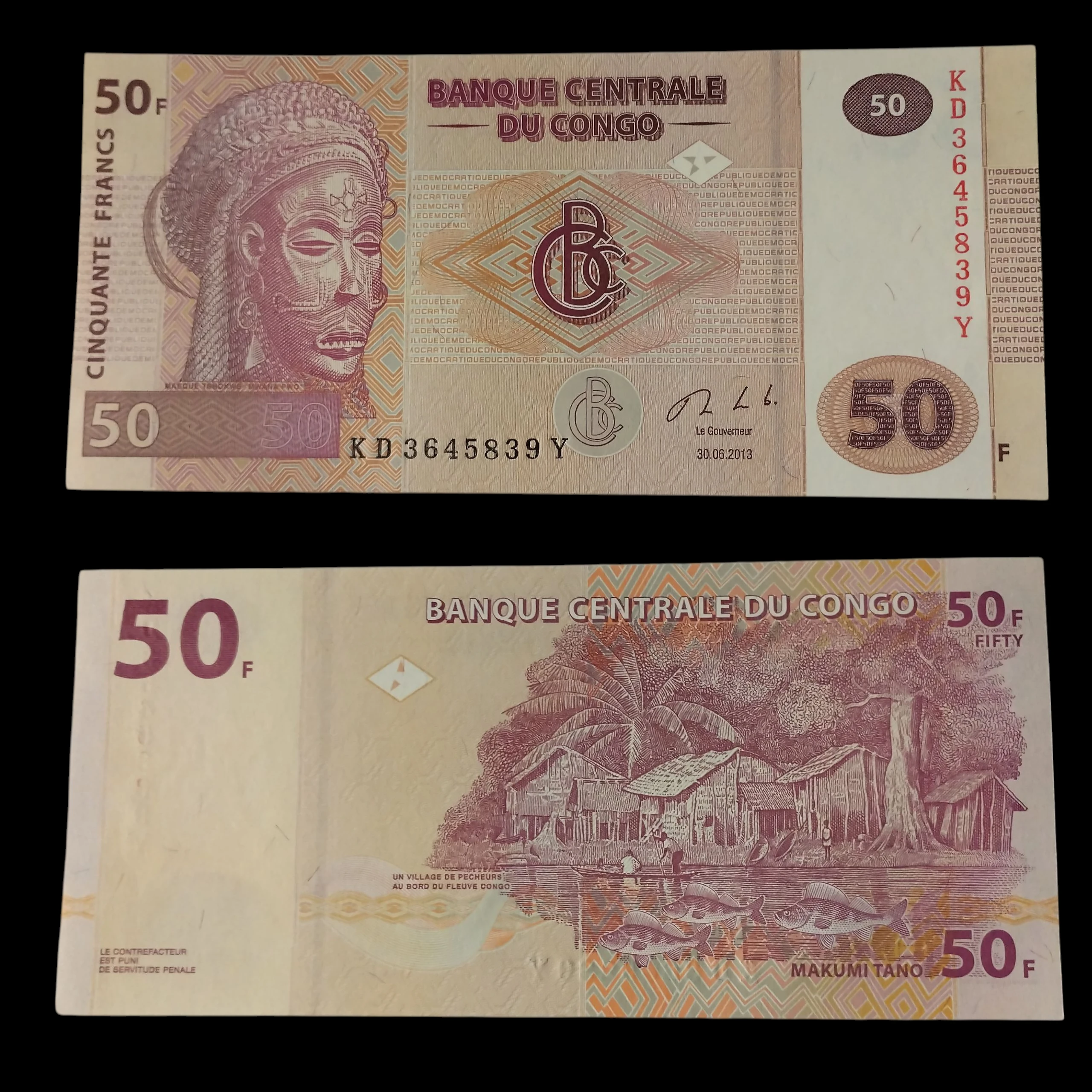• Congo 50 francos UNC