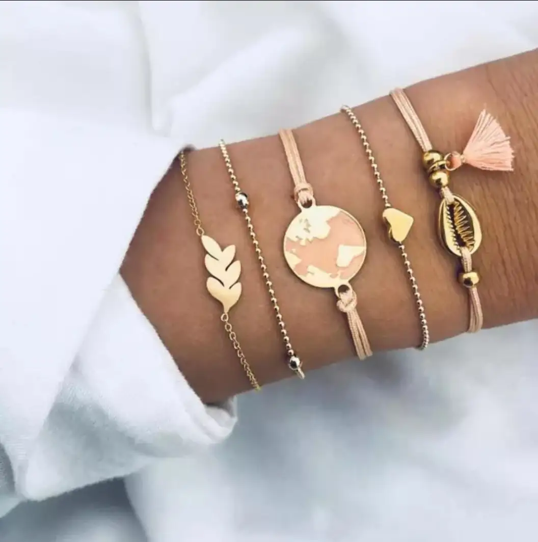 Juego de Pulseras Rosa