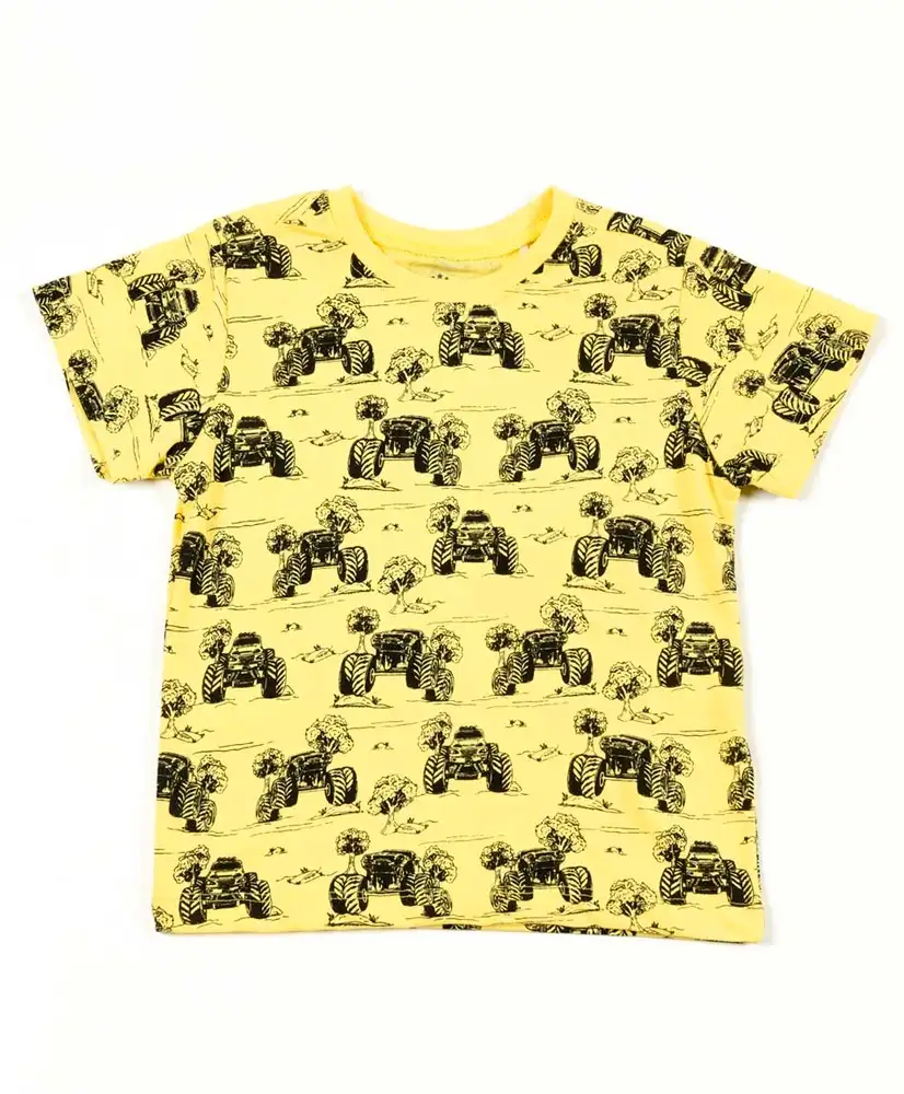 Polera manga corta amarilla