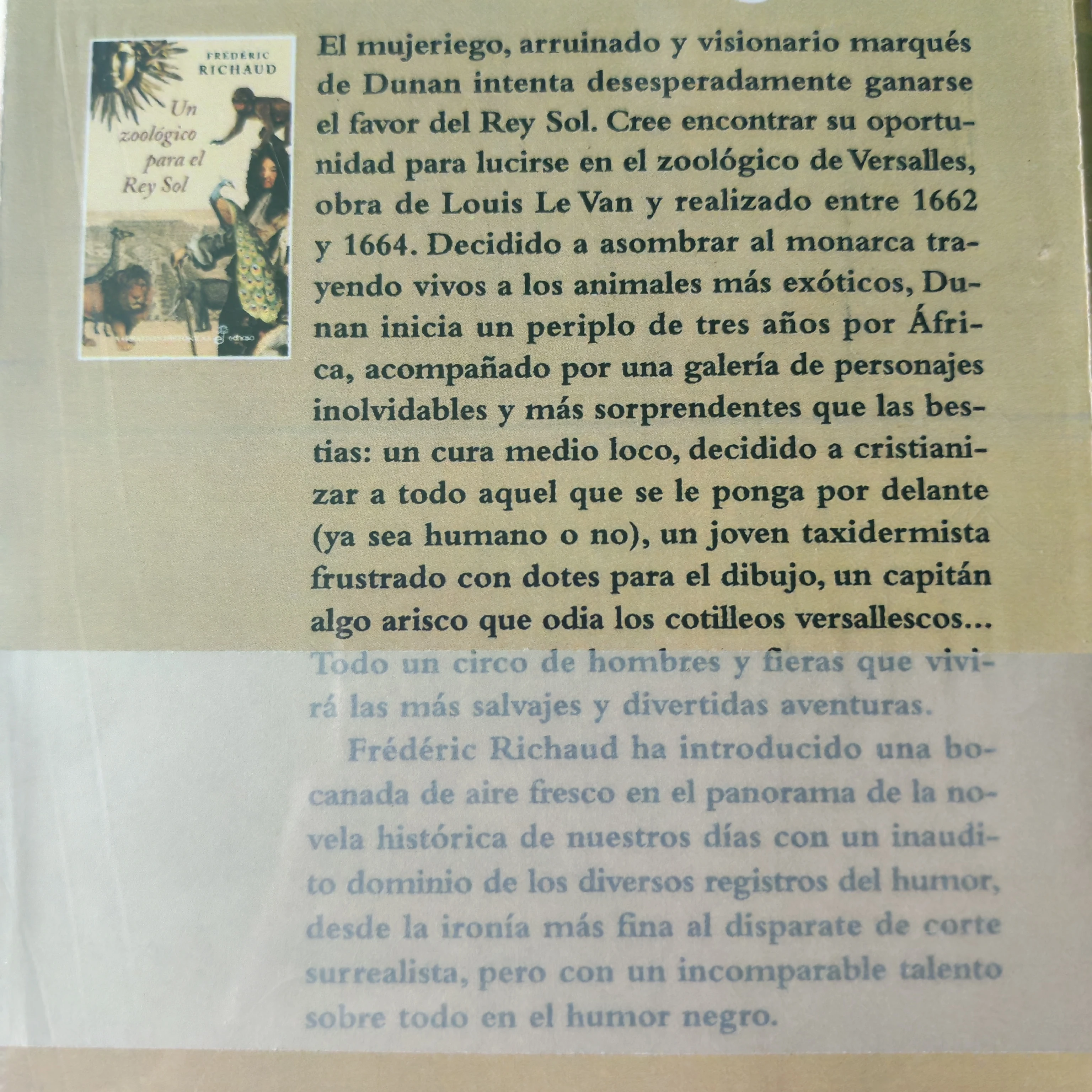 Un zoológico para el rey sol Frédéric Richaud  3