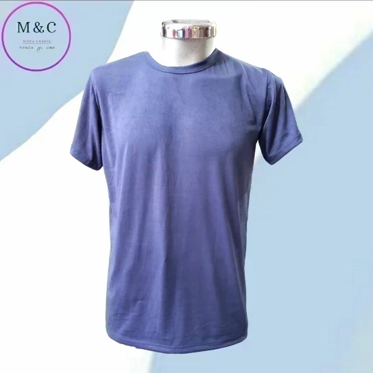 Playera lisa G colores manga corta  5