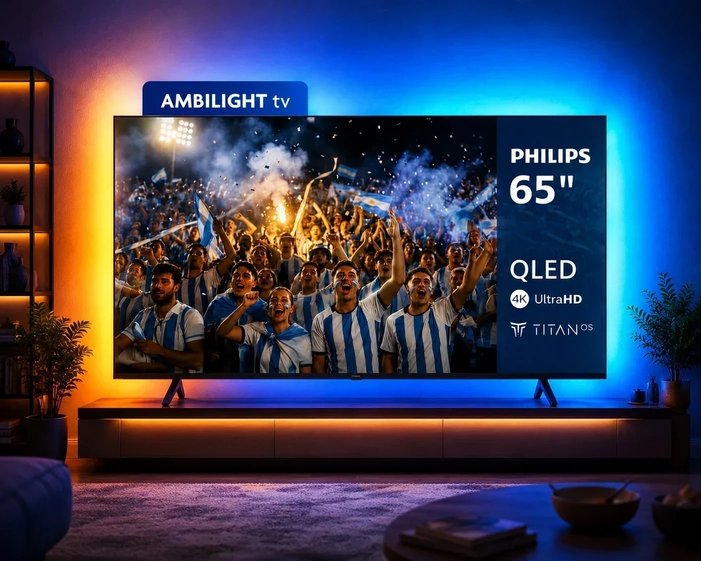 SMART TV PHILIPS 65"QLED AMBILIGHT TITAN OS ‼️SOLO POR PEDIDOS ‼️