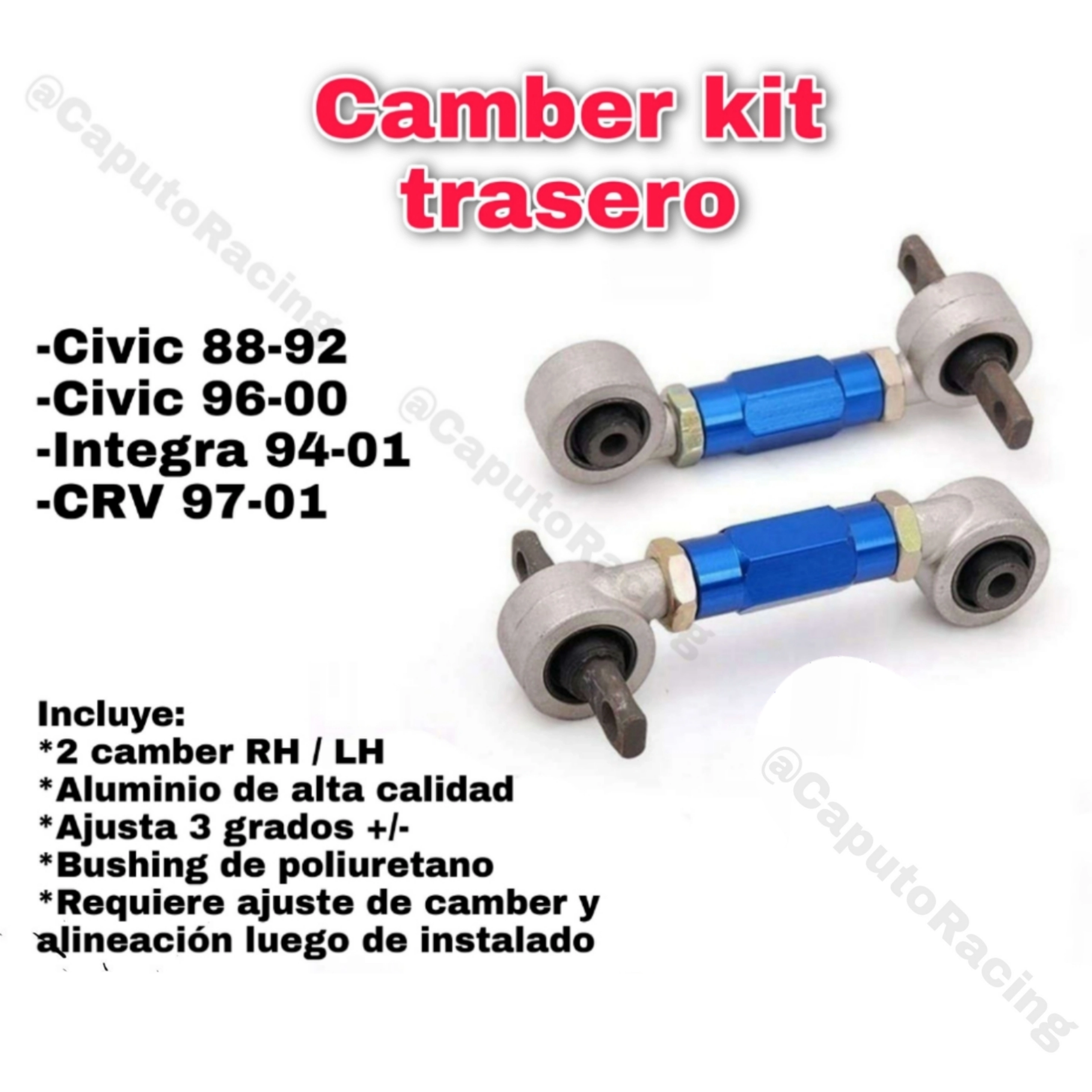 CAMBER KIT TRASERO CIVIC 88-00