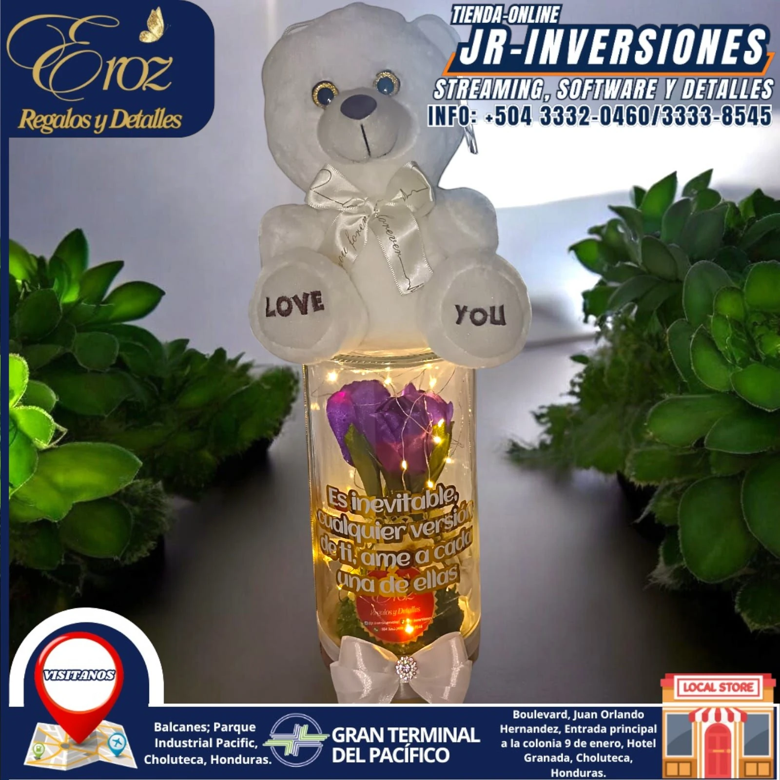 TULIPANES CAPSULADOS CON OSO