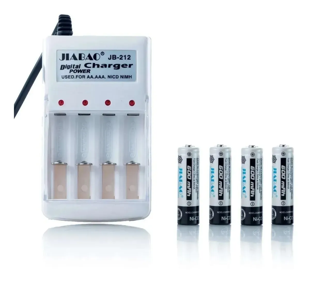 Cargador De Pilas Aa / Aaa Jiabao Digital Charger Jb-212 2
