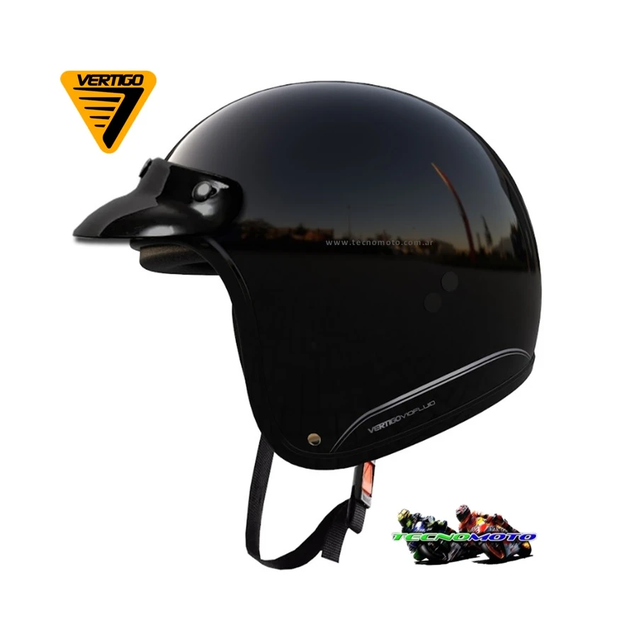 CASCO VERTIGO V10 FLUID NEGRO -L -47603
