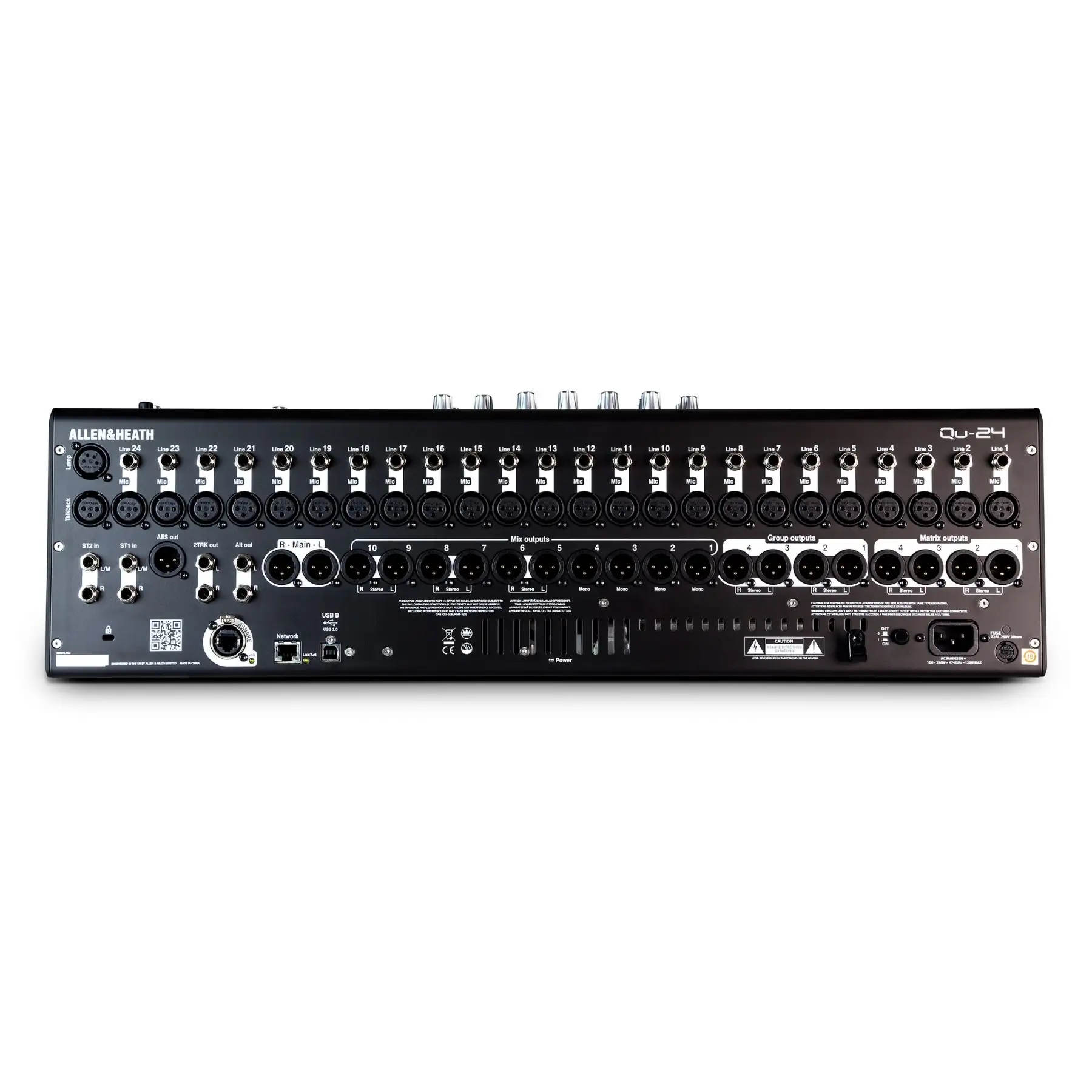 Consola de Mesa Digital de 24 canales Allen & Heath QU24-C 3