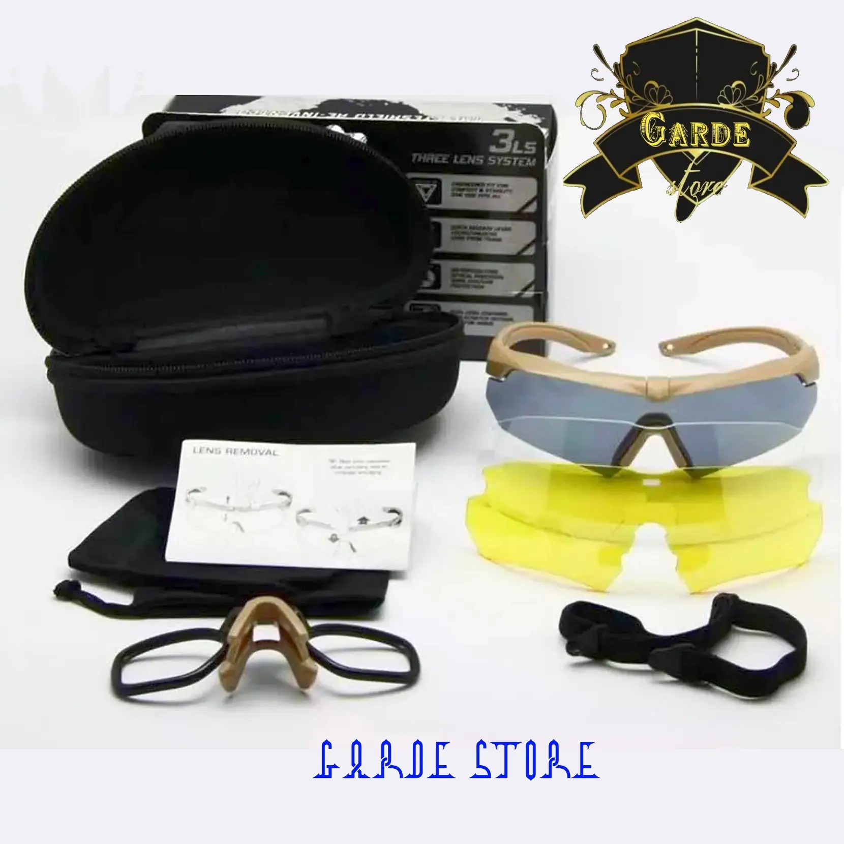 Lentes tacticos ESS CROSSBOW 3 micas.  2
