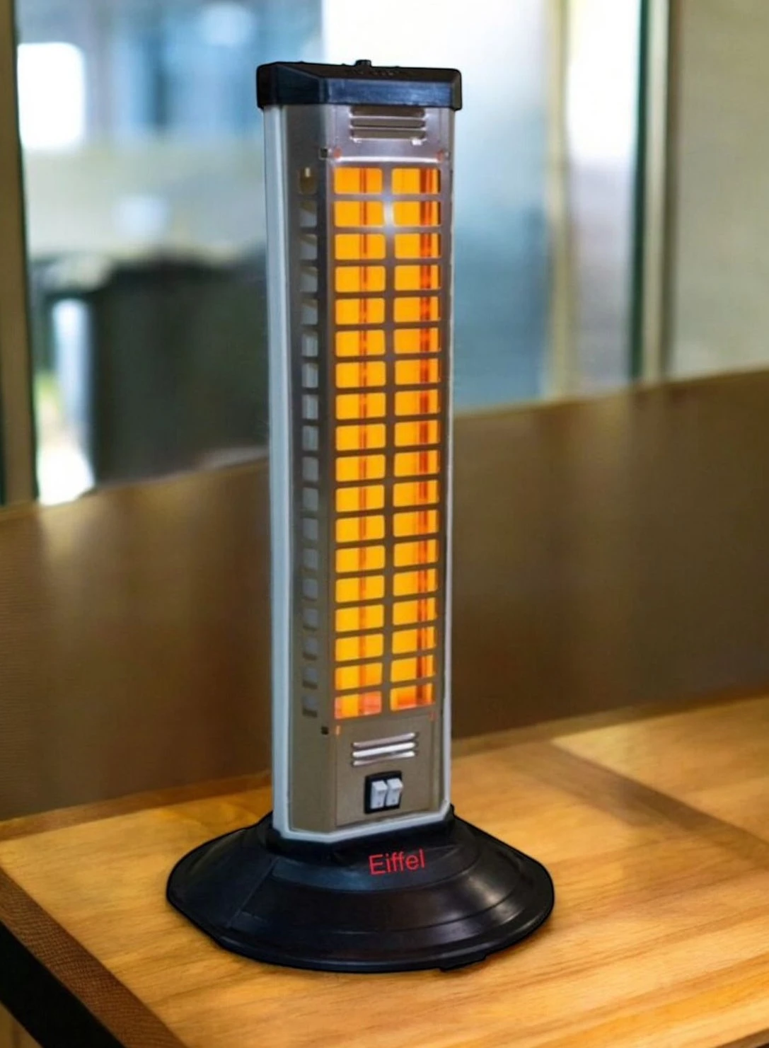 Estufa electrica a cuarzo VERTICAL 2 velas
