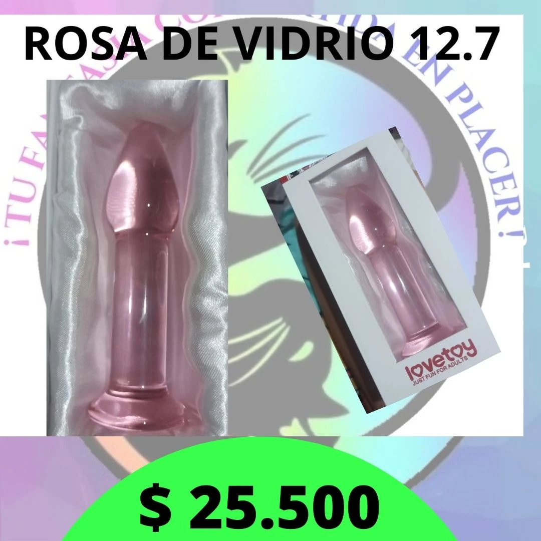 Plug vidrio rosa 