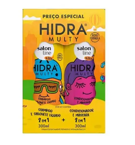 Kits de champú y acondicionador hidra multi Kids
