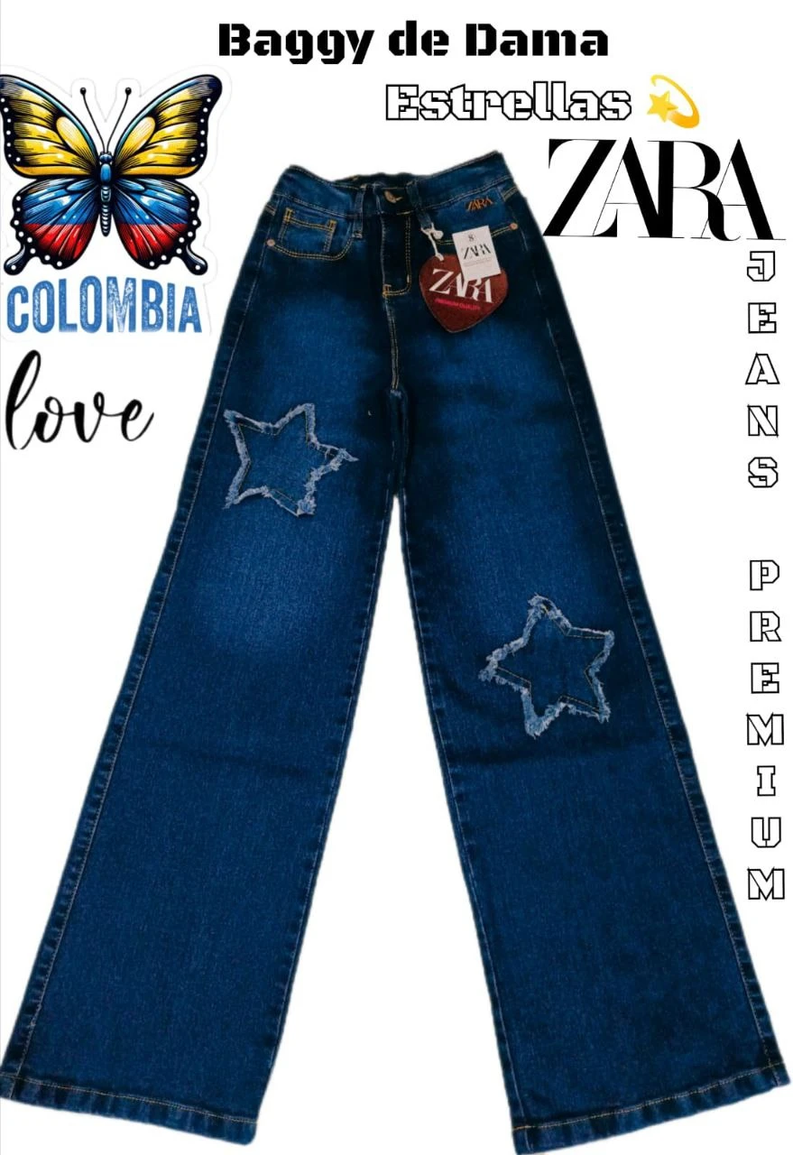 Baggi jeans con estrellas  3