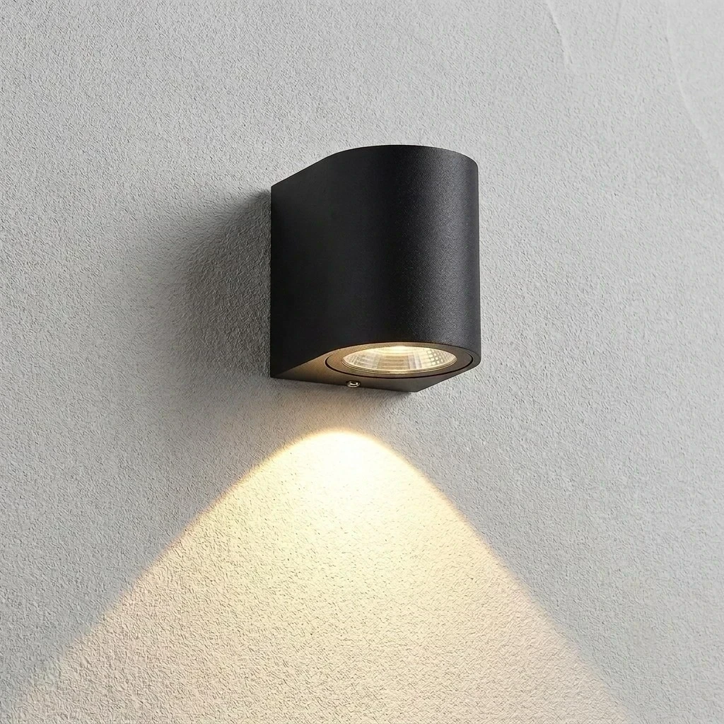 APLIQUE PARED NEGRO ENSI IP65 1L GU10