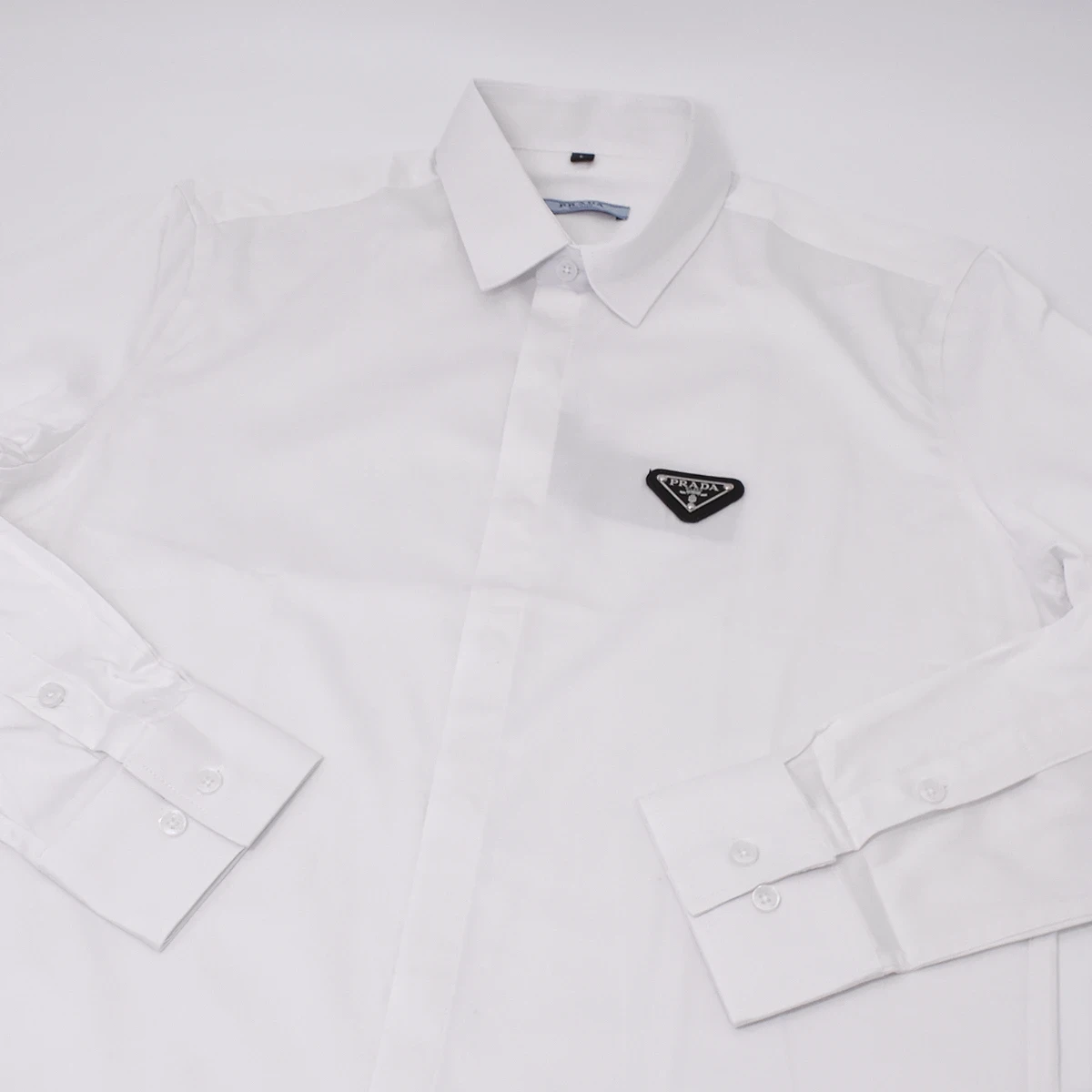 Camisa Manga Larga Prada Blanca 5