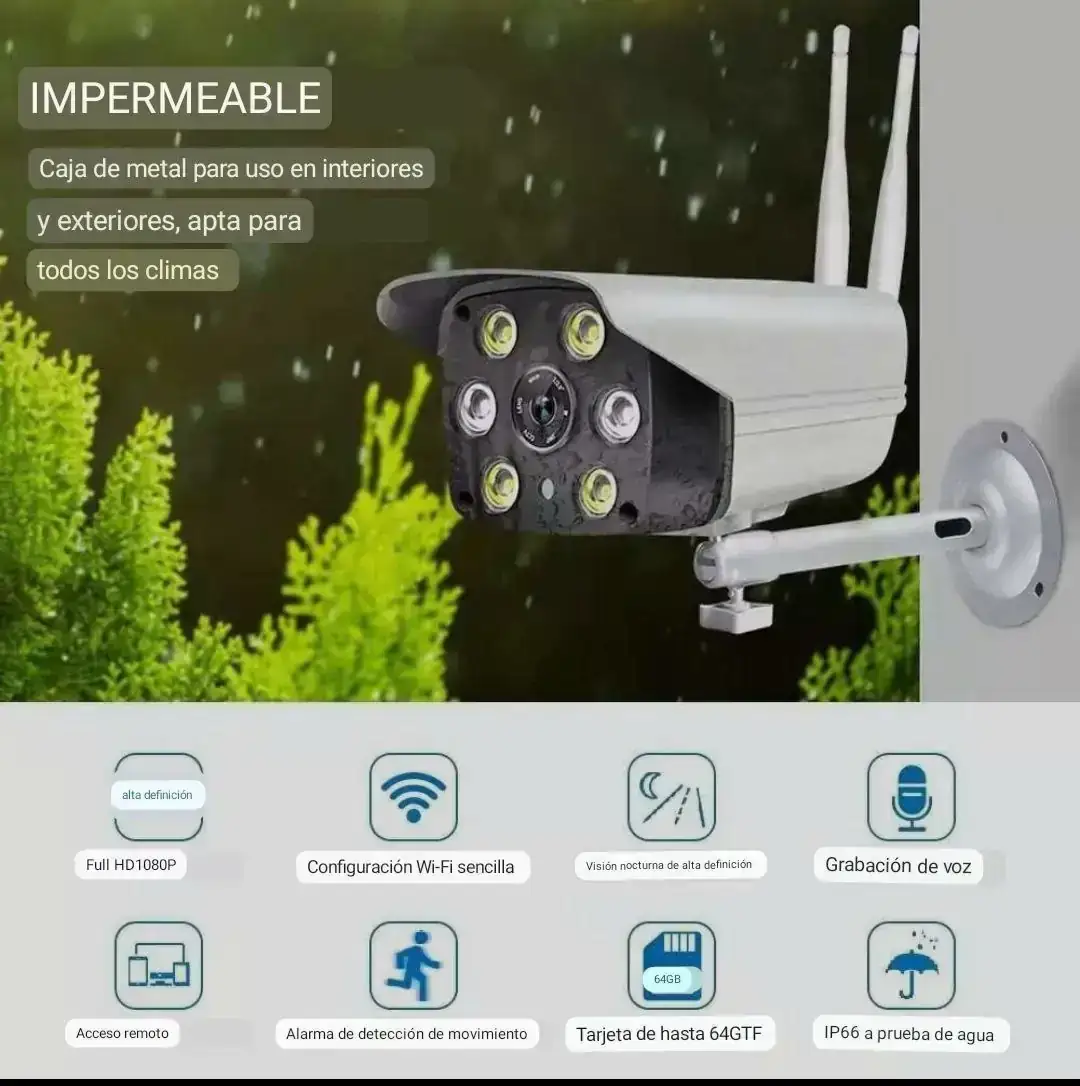 Cámara de seguridad PTZ Fija - VTR-V587 V380 Pro 4