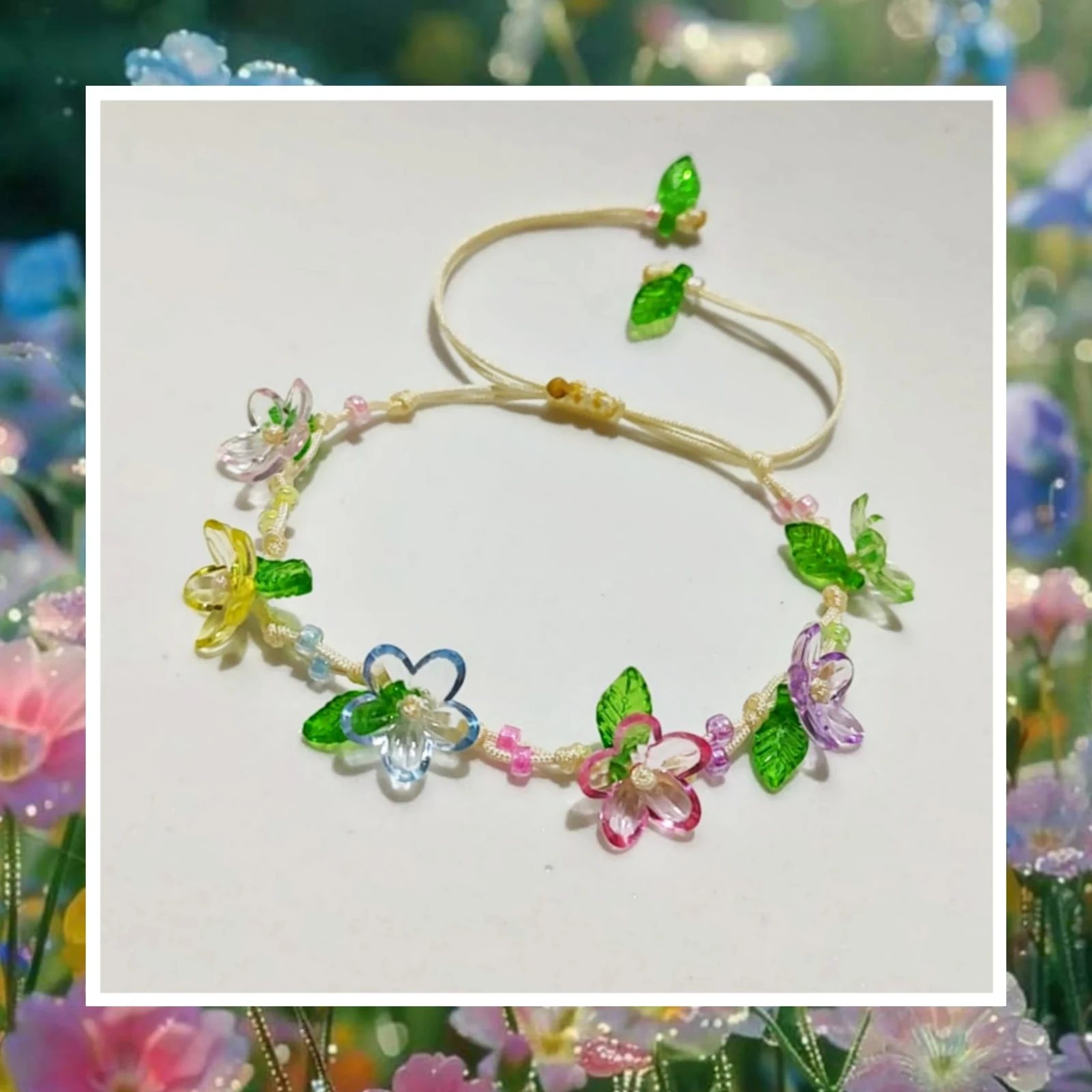 Pulsera de Flores de Colores 4