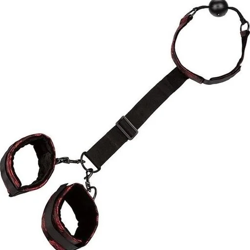 Breathable Ball Gag With Cuffs 3