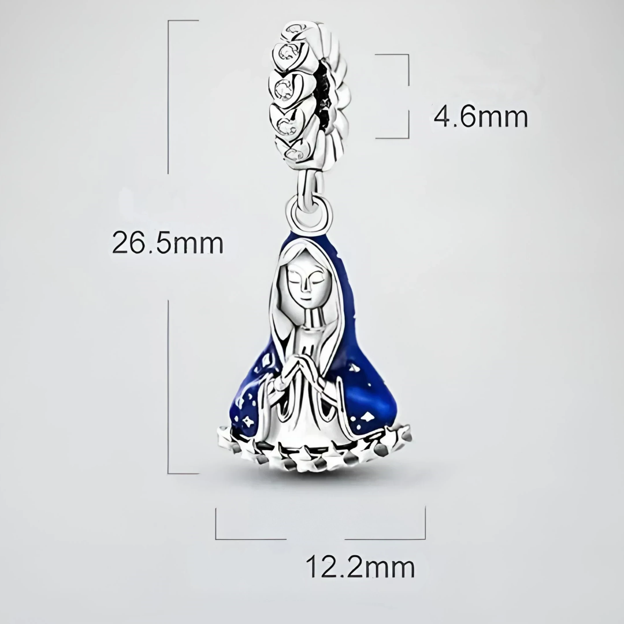 COLGANTE DE VIRGEN PLATA 3