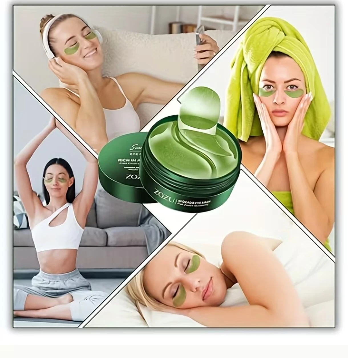🥑 Zozu Avocado Eye Mask: Mirada Radiante en Minutos 🥰 3