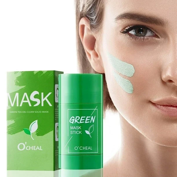 ✨ Green Mask Stick O’CHEAL – Green Tea Mask 40 gr ✨
