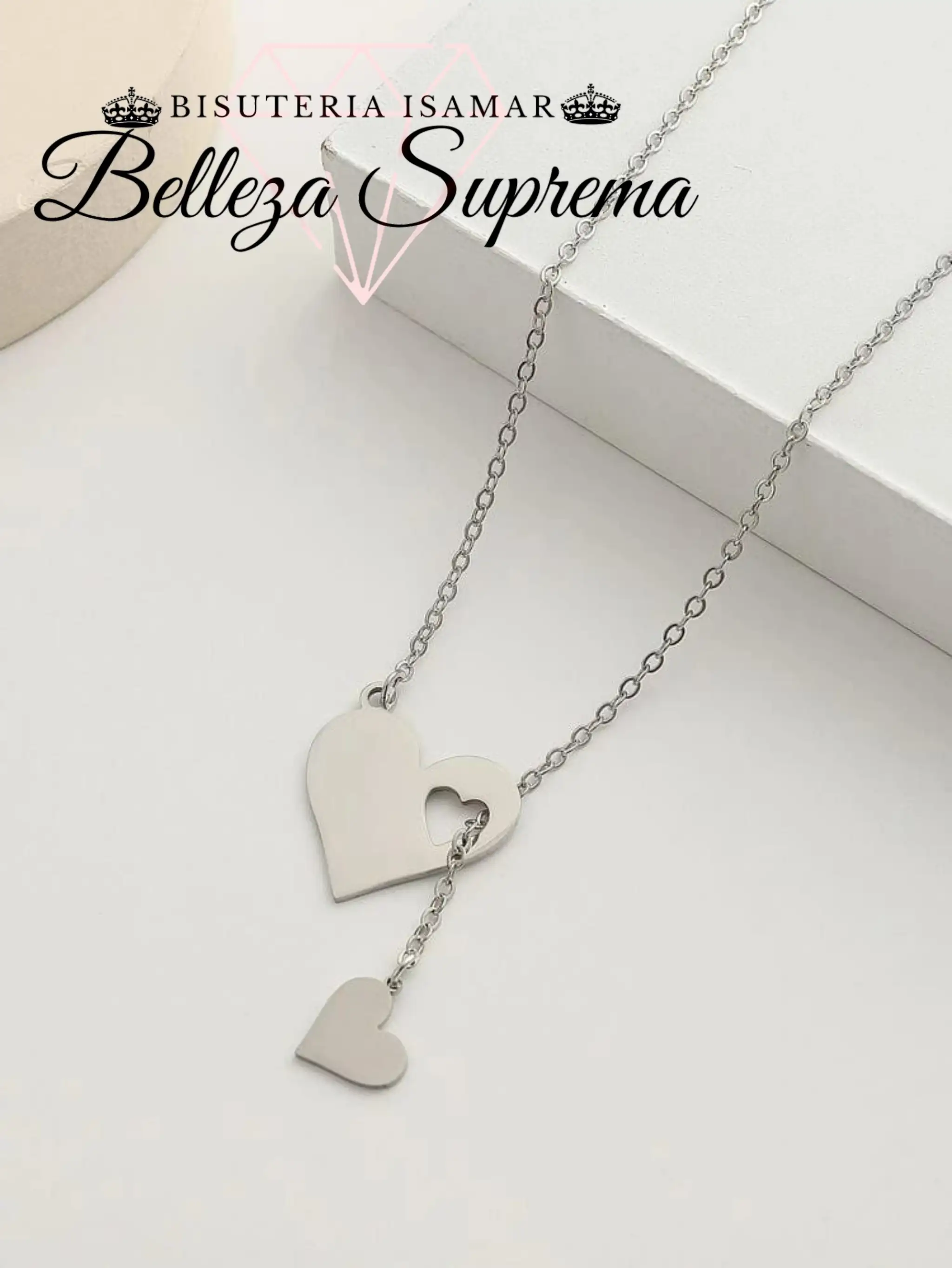 COLLAR COLGANTES Y DIJE CORAZÓN 