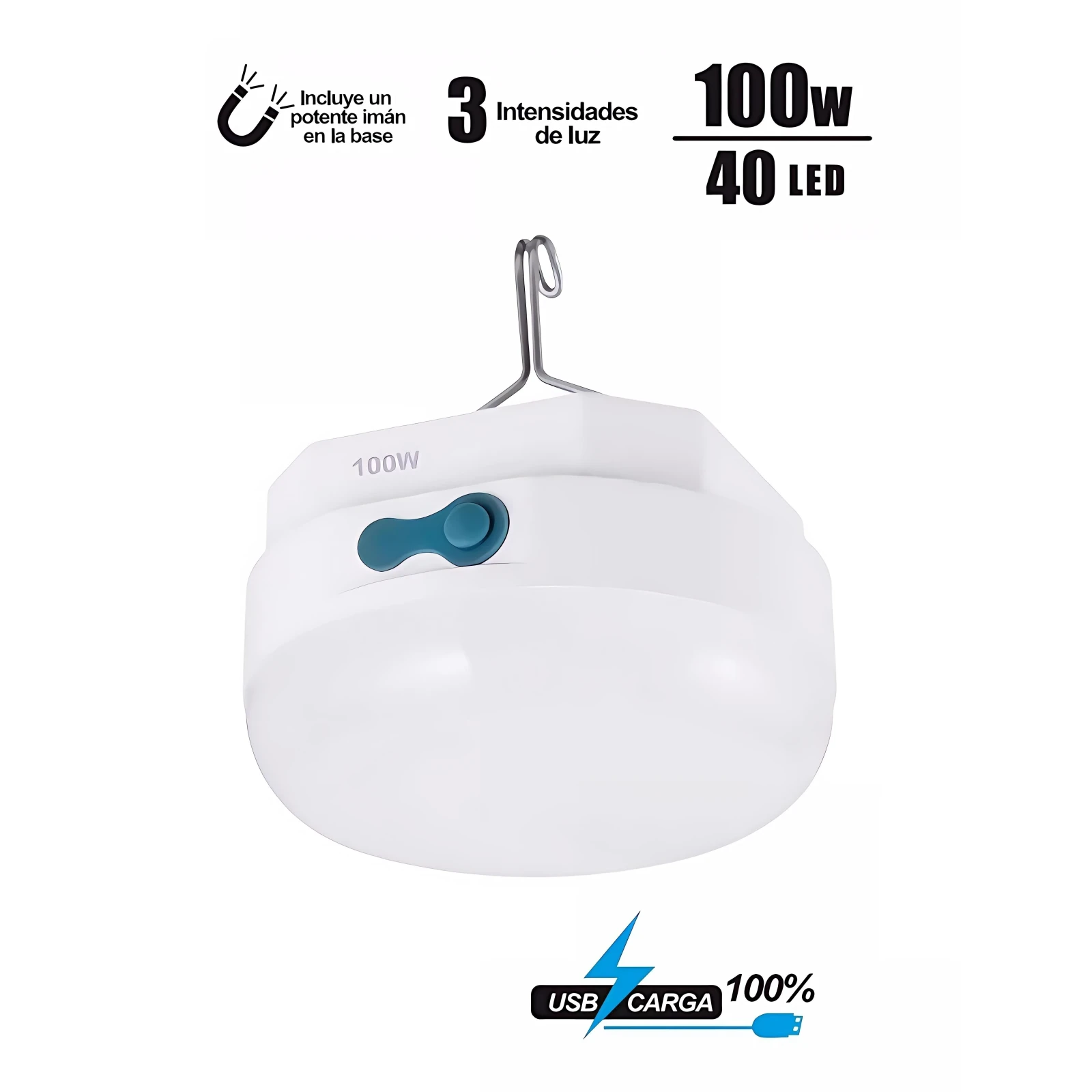 FOCO RECARGABLE LED PORTATIL