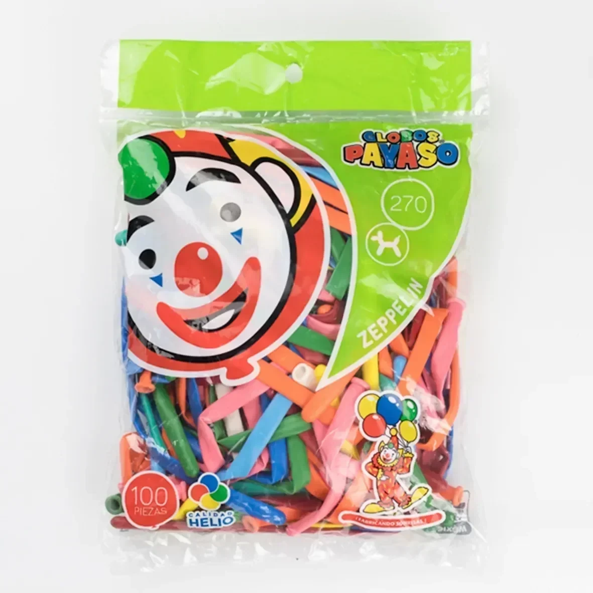 Globo de colores c/100#270 payaso 2