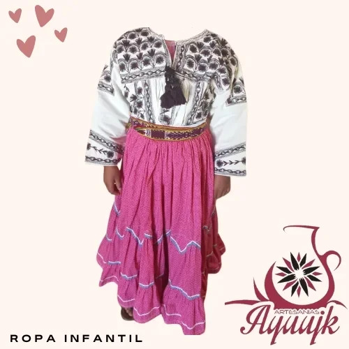 Traje tipico para niña de 10 a 12 años