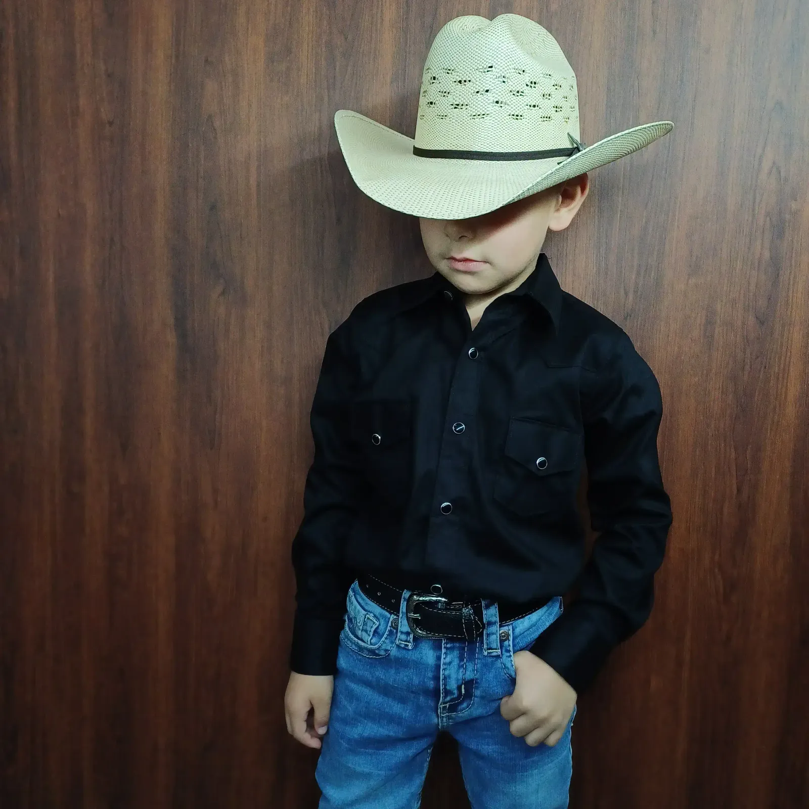 CAMISA DE NIÑO NEGRA