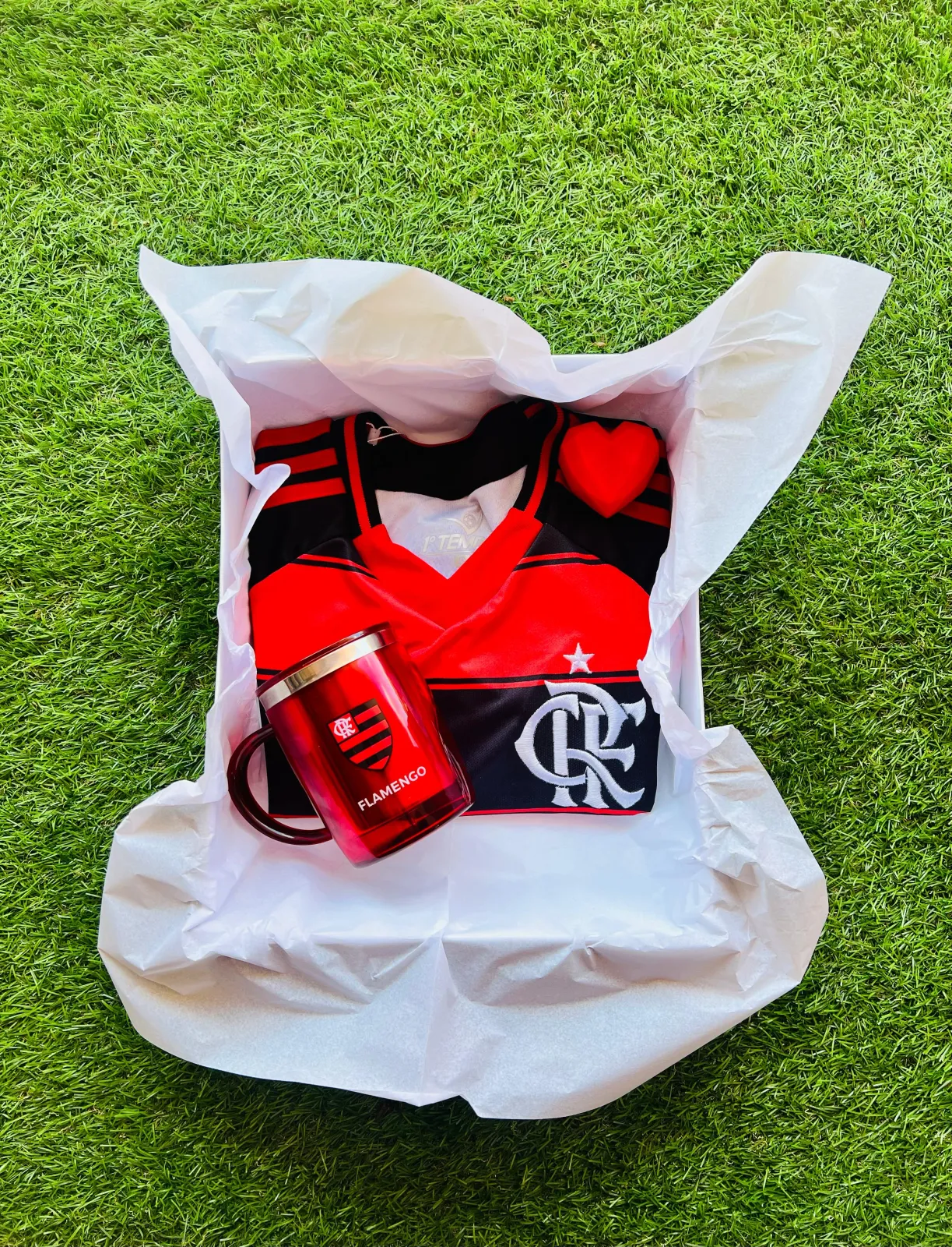 KIT CAMISA RÉPLICA + CANECA TERMICA FLAMENGO 