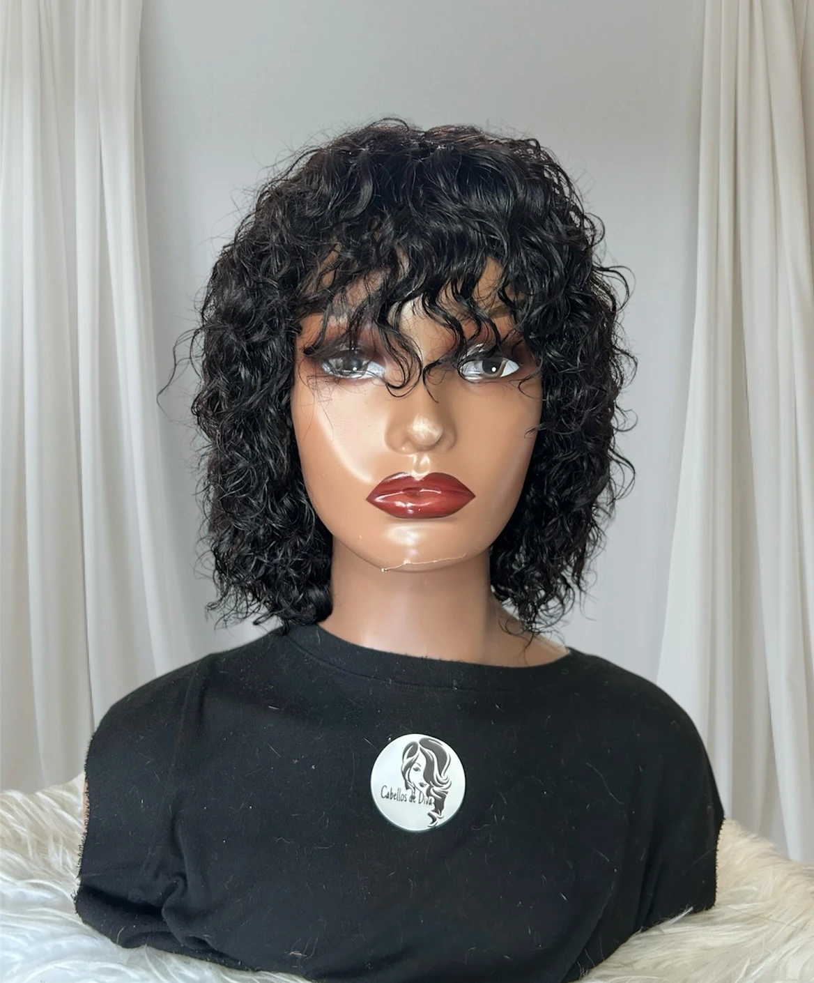 Peluca Bob de 12” con flequillo 2