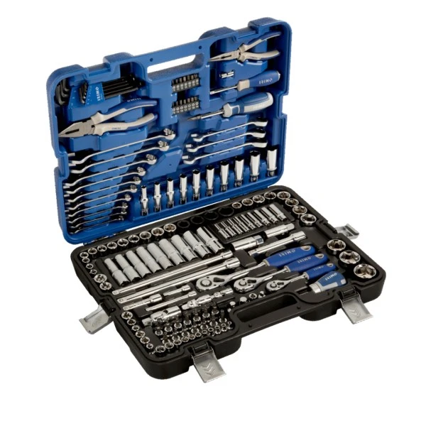 Juego De Llaves y Tubos Bocallaves Mixtos 1/2, 3/8 Y 1/4 Con Accesorios – 164 Piezas Irimo 149-164-4 2