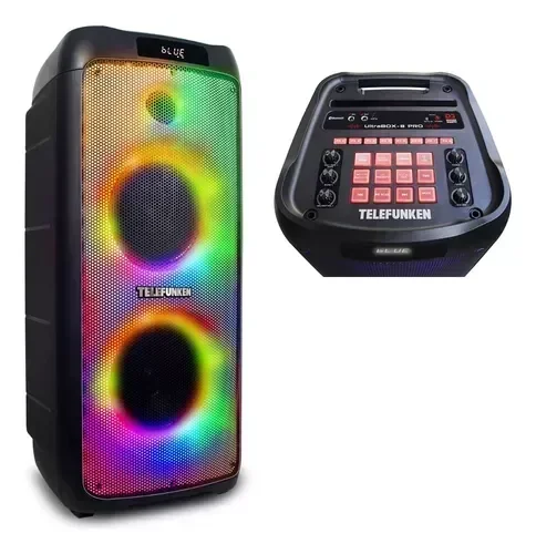 Parlante Portátil Telefunken Ultrabox 8 Pro Bluetooth Led Mic