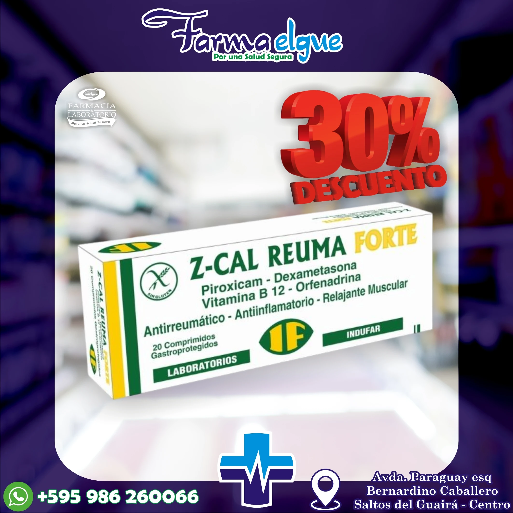 Z-CAL REUMA FORTE COMPRIM.GASTROPR. X 20