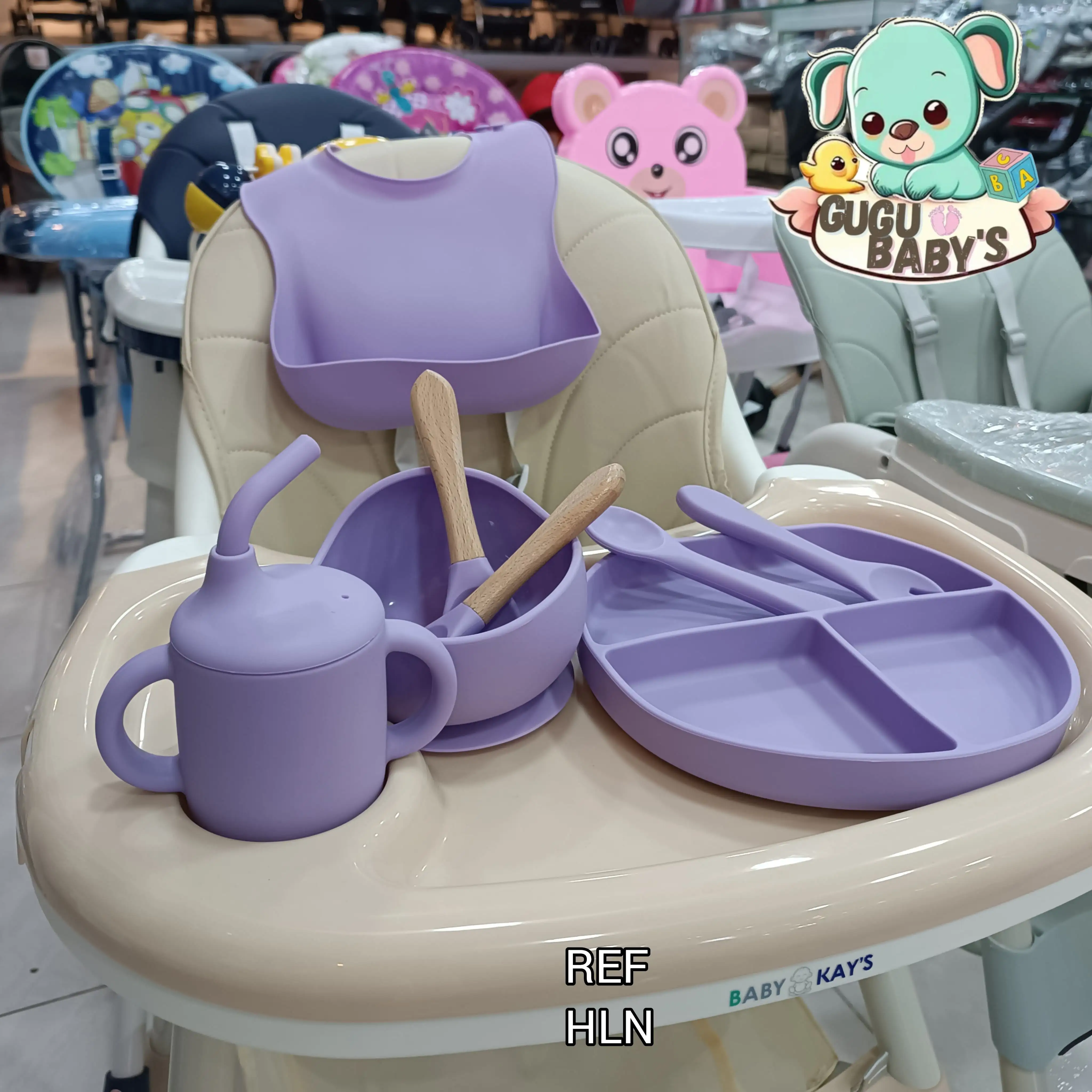 Vajilla en silicona niña